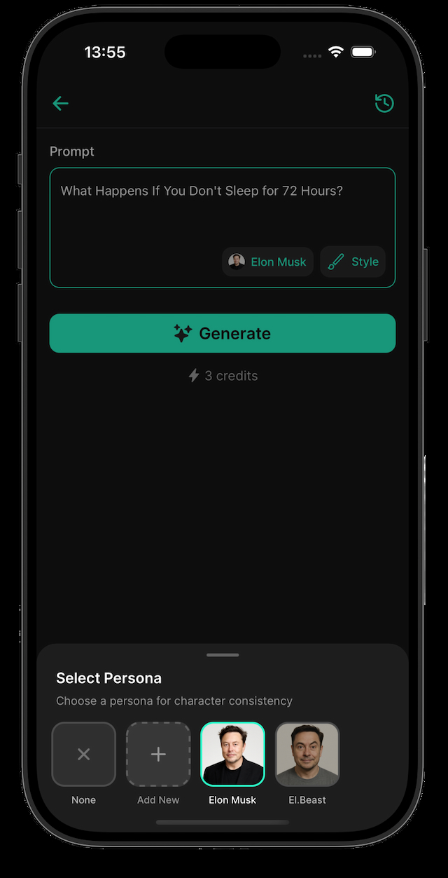 Consistent Identity with Personas 1